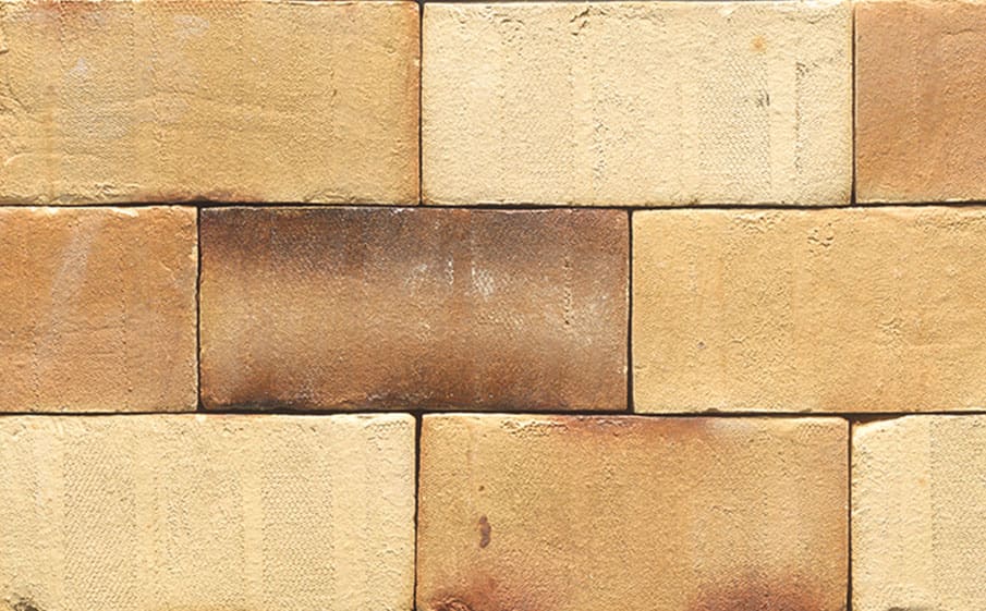 Клинкерная брусчатка Muhr №35KS Creme nuanciert Kohle Spezial, 200*100*40 мм