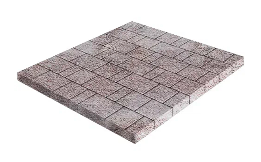 Плитка тротуарная SteinRus Бергамо А.6.Псм.4 Native, ColorMix Умбра, толщина 40 мм