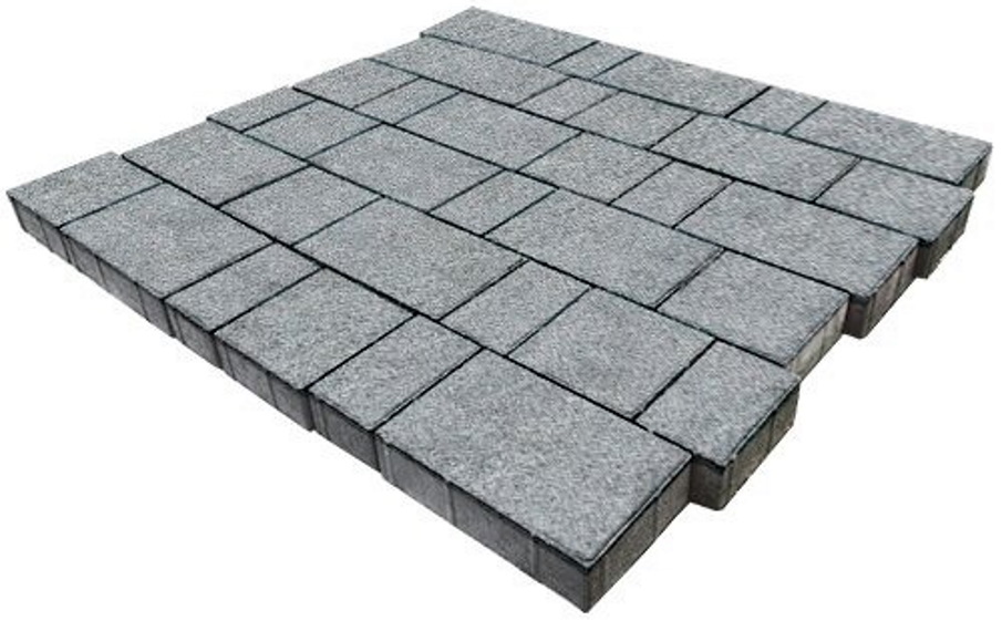 Плитка тротуарная SteinRus Бельпассо А.23(М).Псм.4, Backwash, Гранит, толщина 40 мм