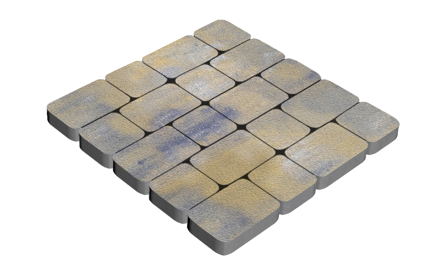 Плитка тротуарная SteinRus Инсбрук Альт Дуо А.3(С).Фсм.4, Сиена, Native, толщина 40 мм