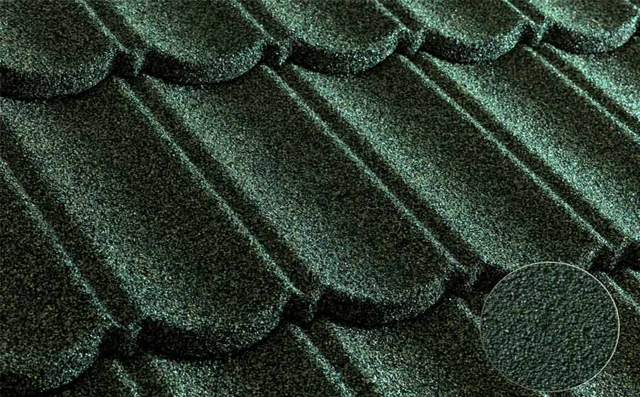 Композитная черепица рядовая Metrotile Bond Dark green