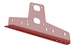 Универсальный кронштейн Borge для снегозадержателя для металлочерепицы, профнастила, материалов на основе битума RAL 3003, 416*146 мм