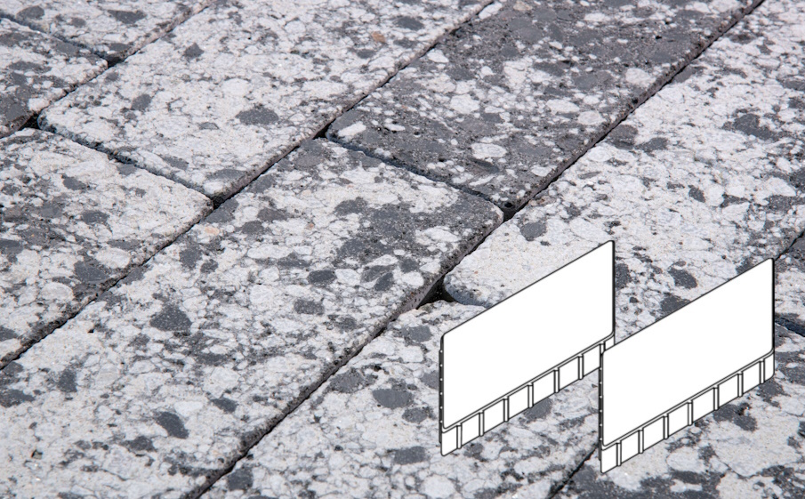Плитка тротуарная Готика Granite FINERRO, Плита AI Б.7.Ф.8, Диорит 700*500*80 мм