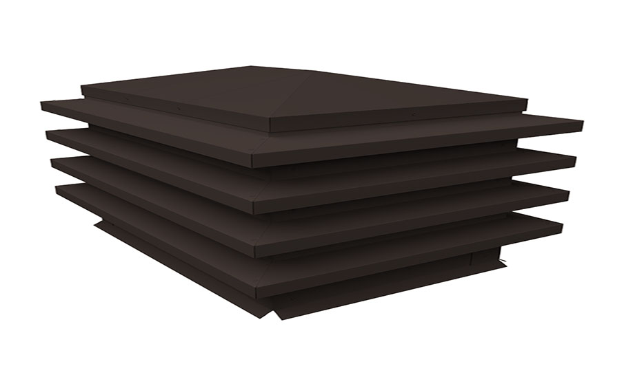 Дымник на трубу Grand Line елка 750*500 мм Satin Matt RR 32