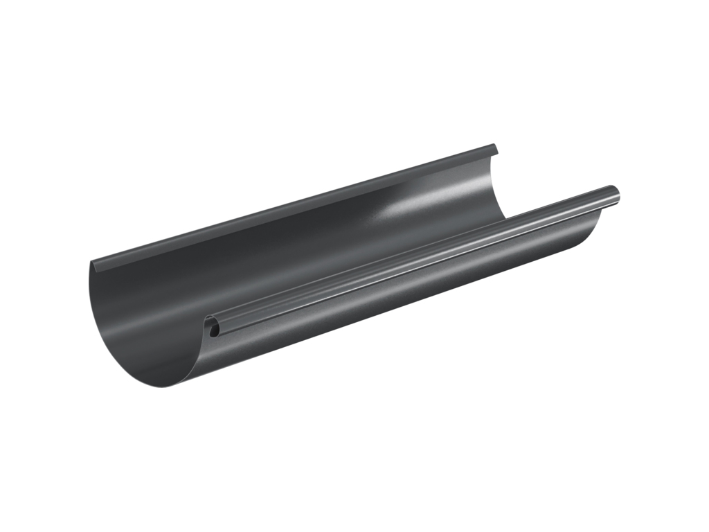 Желоб водосточный Aquasystem PE dRain RAL 7024 D 125 мм