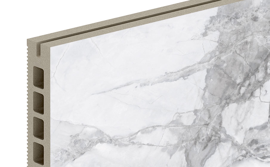 Керамогранитная плита для НВФ ExaTech Marble IN G, 800*600*20 мм