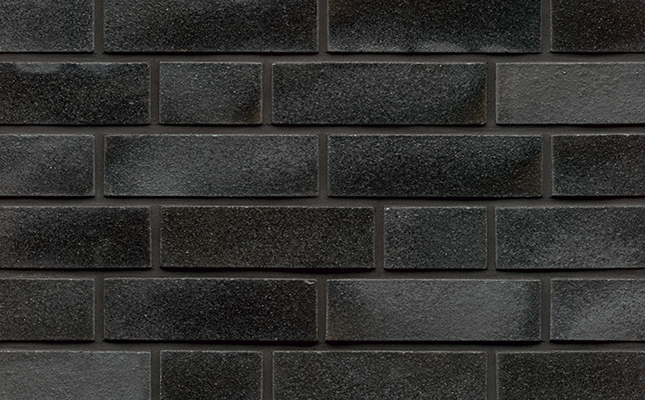 Кирпич клинкерный Muhr 05E Brilliant Schwarz гладкий, 240*115*52 мм