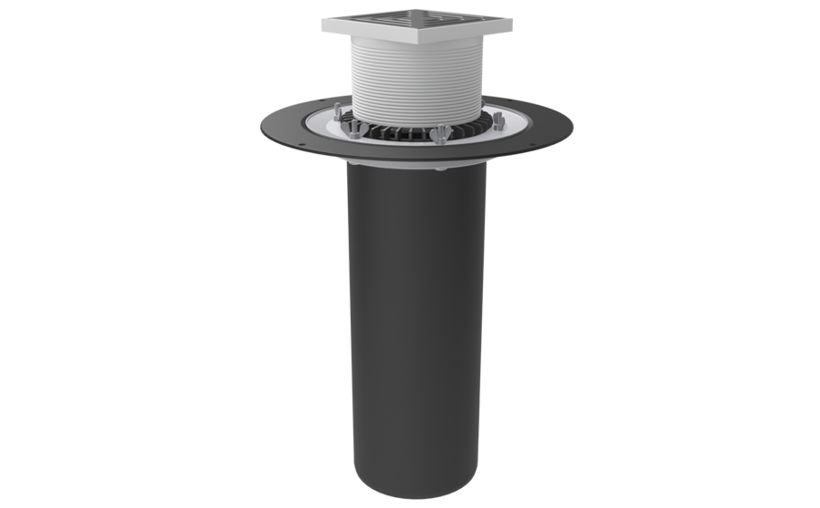 Кровельная воронка Termoclip тип ВФ-ТД2 с обжимным фланцем, 160*450 мм