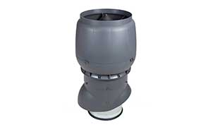 Изолированный вентиляционный выход Vilpe® XL - 250/ИЗ/500 серый + колпак
