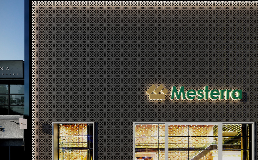 Декоративный бриз-блок Mesterra Кобого / Cobogo 0301, черный, 250*250*50 мм