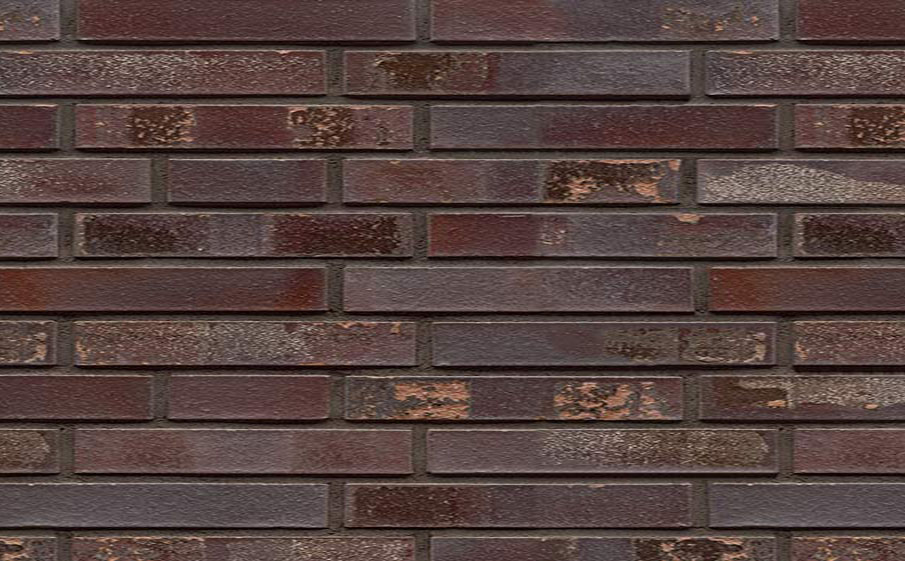 Кирпич клинкерный Muhr 10 S Violettblau geflammt Spezial гладкий, 290*90*40 мм