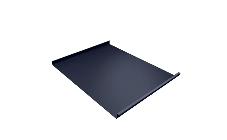 Двойной стоячий фальц Grand Line GreenCoat Pural BT RR 23 темно-серый