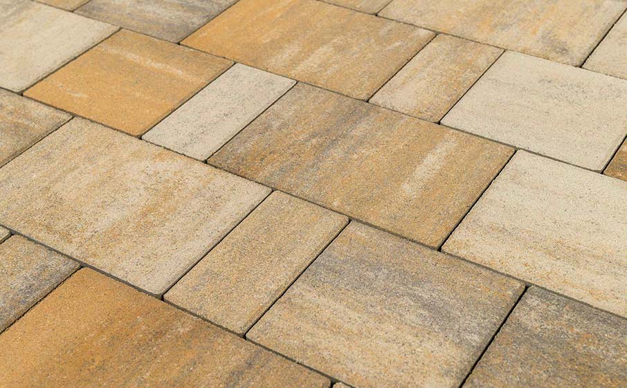 Плитка тротуарная BRAER Старый город Ландхаус Color Mix Песчаник, толщина 80 мм