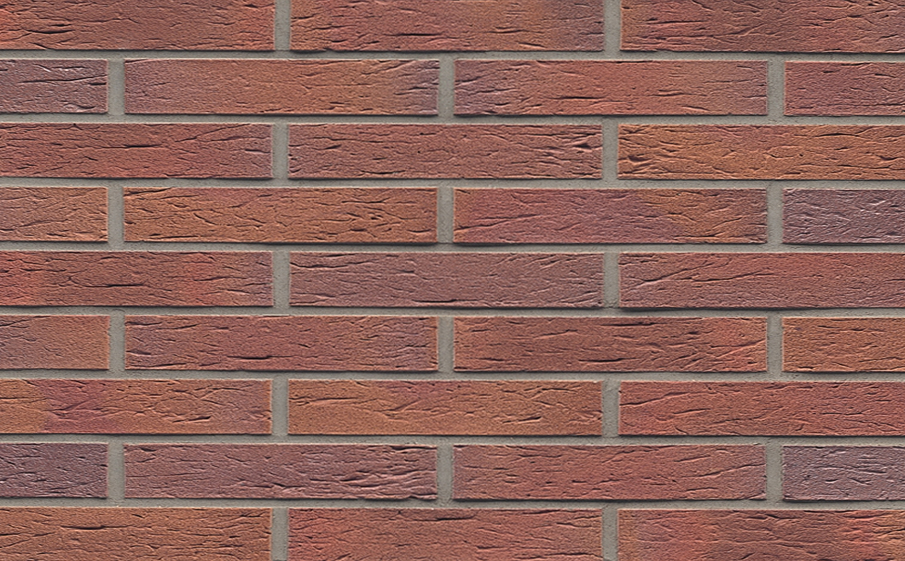 Кирпич клинкерный Muhr 04 Rotbraun-bunt рустик, 240*90*40 мм