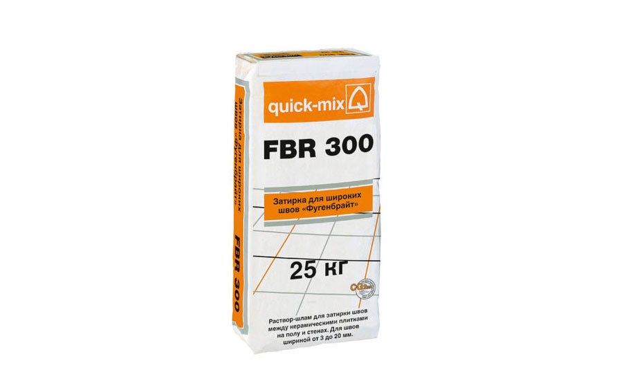 Затирка для швов quick-mix FBR 300 белая, 25 кг