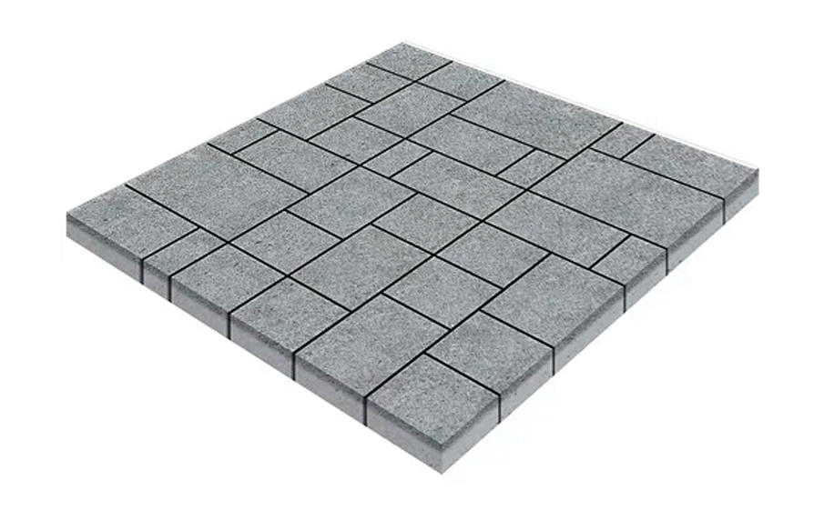Плитка тротуарная SteinRus Инсбрук Альпен Б.7.Псм.6, Backwash, Гранит, толщина 60 мм