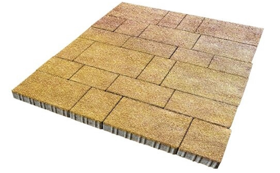 Плитка тротуарная SteinRus Инсбрук Тироль Б.4.Псм.6 Native, ColorMix Брайс, толщина 60 мм