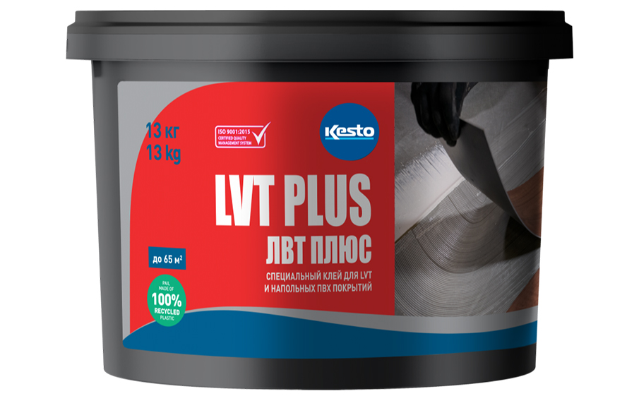 Специальный клей Kesto LVT Plus для LVT и напольных покрытий, 13 кг