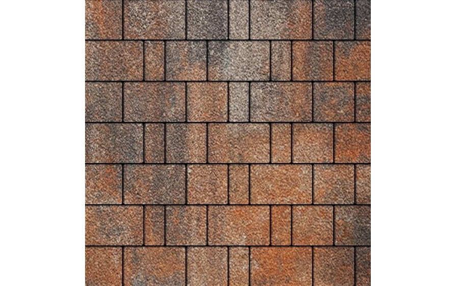 Плитка тротуарная SteinRus, Бельпассо А.23(М).Псм.4, Native, ColorMix Рей, толщина 40 мм
