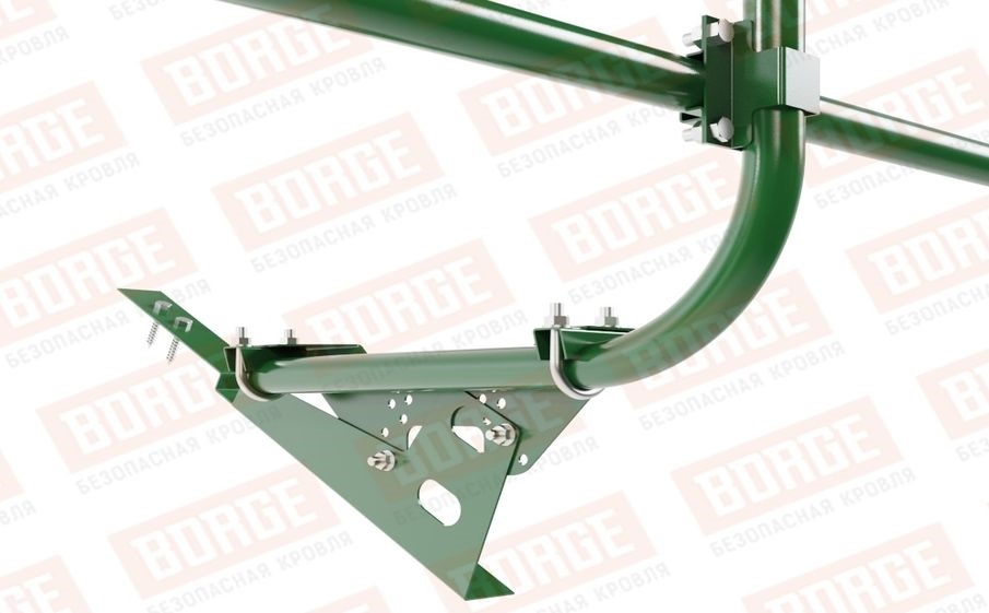 Кровельное ограждение Borge для черепичной кровли оцинкованное RAL 6002, 300*60 см