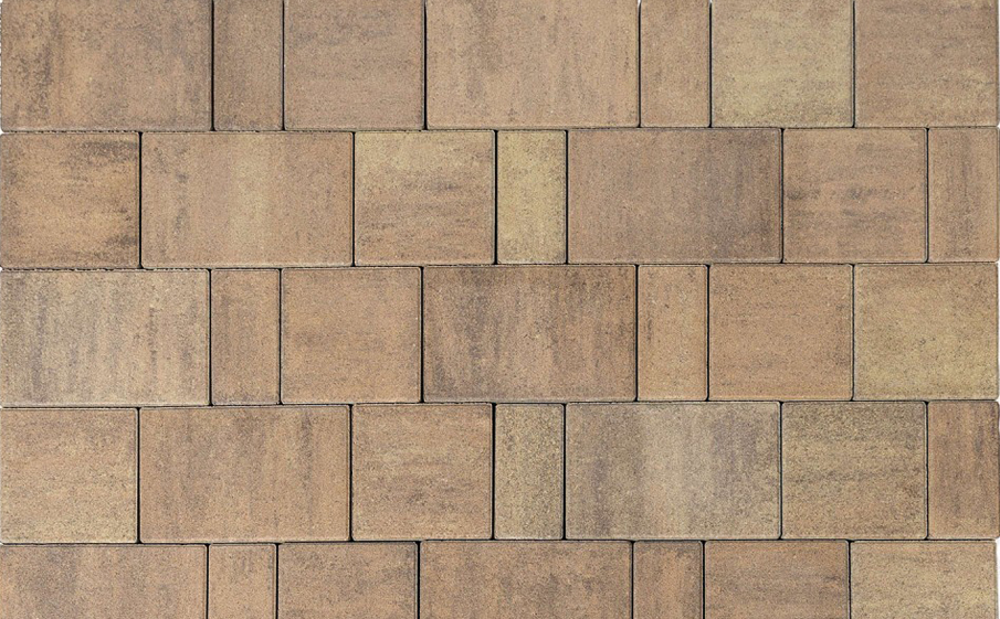 Плитка тротуарная BRAER Старый город Ландхаус Color Mix Прайд, толщина 80 мм