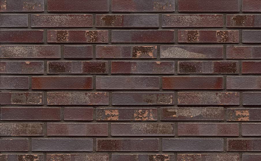 Кирпич клинкерный Muhr 10 S Violettblau geflammt Spezial гладкий, 240*115*52 мм
