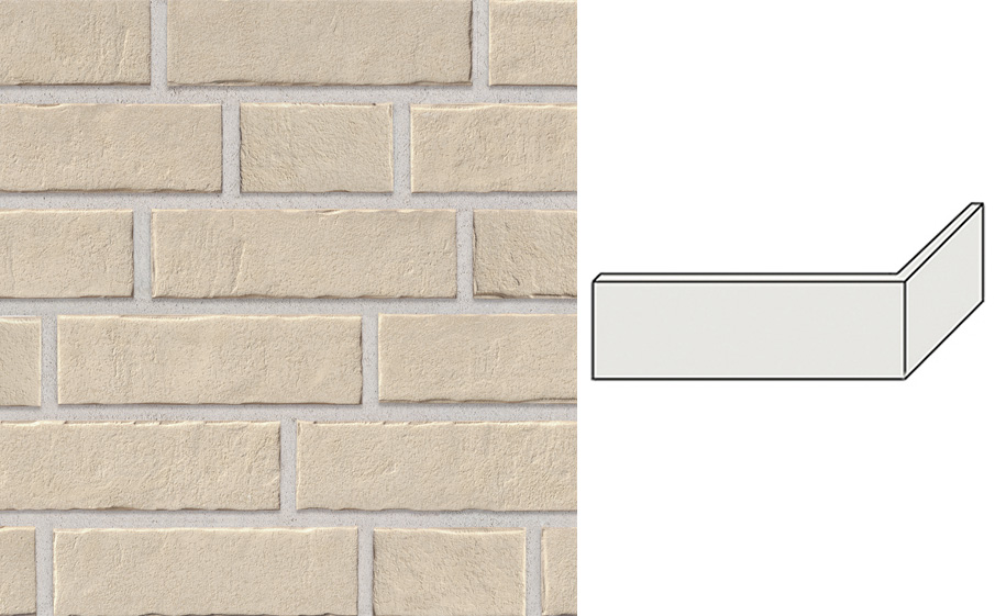 Клинкерная плитка угловая Stroeher Zeitlos, 351 kalkbrand, 240*115*71*14 мм
