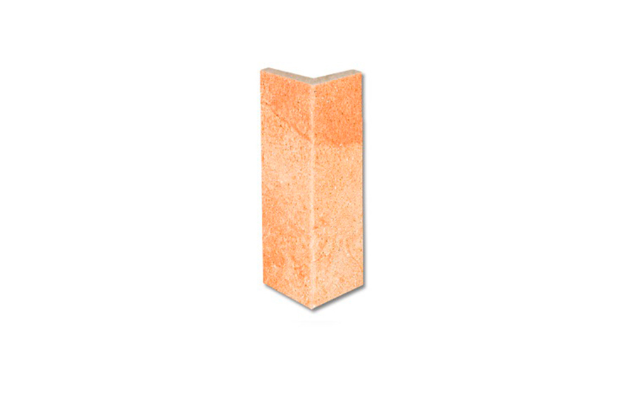 Клинкерный угловой подступенок Stroeher Keraplatte Roccia X 927 rosenglut, 157х60х60х11 мм