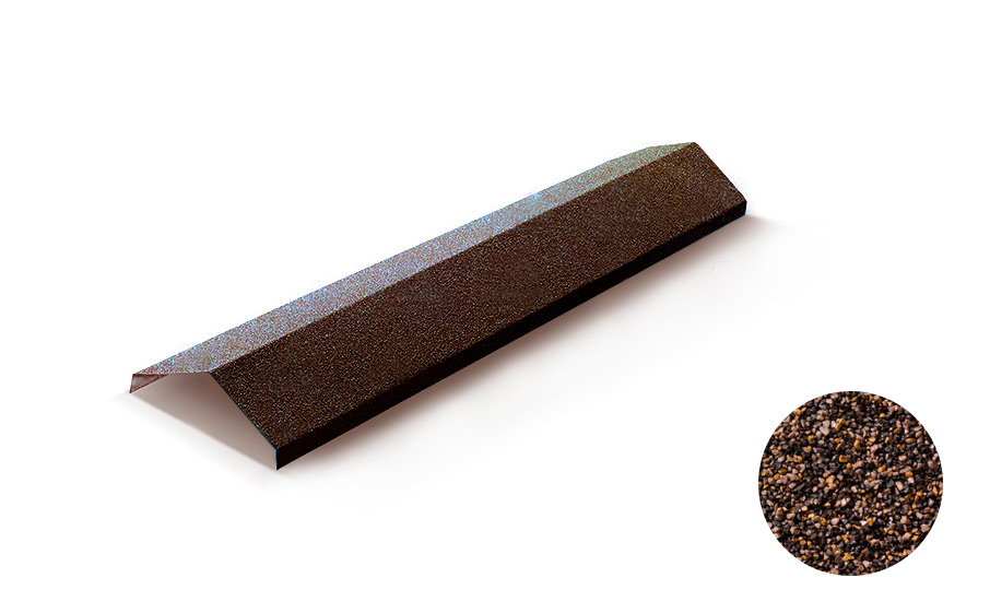 Конек ребровый Metrotile, Coffee