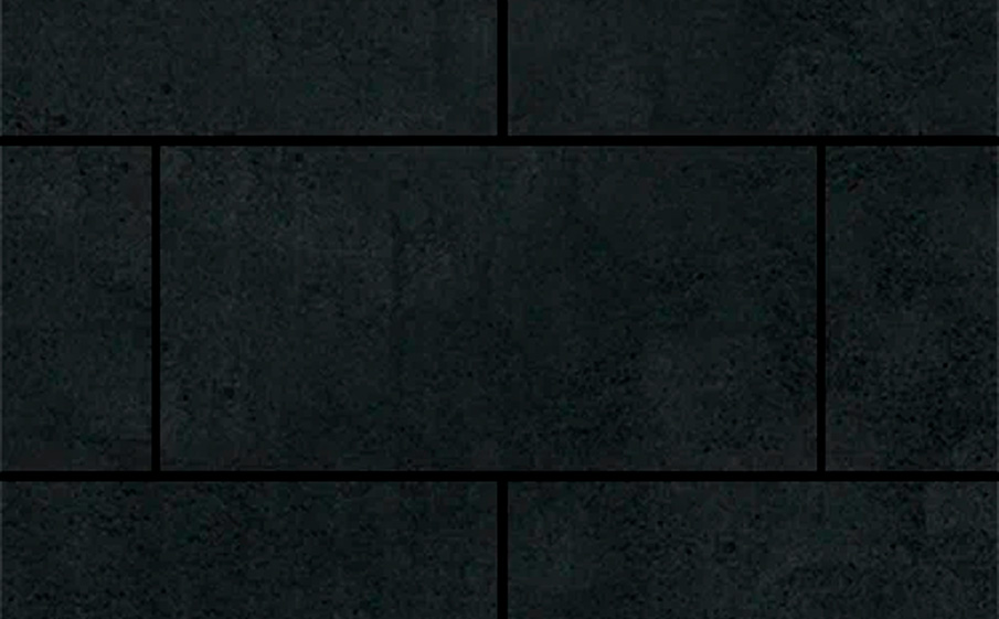 Плитка тротуарная SteinRus, Парк Плейс Б.3.П.8, гладкая, черный, 600*300*80 мм