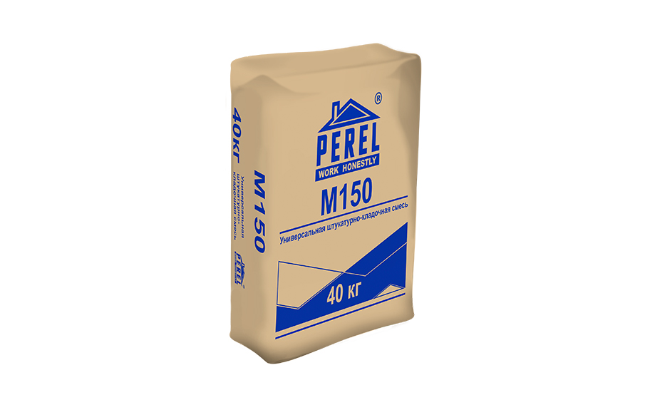 Штукатурно-кладочная смесь Perel М-150 Универсальная, 40 кг