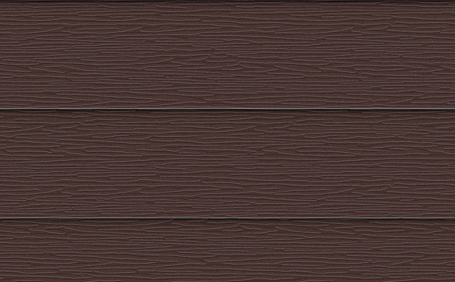 Скандинавская доска широкая Aquasystem RAL 8017 фактурная, сталь 0,5 мм PURAL MATT (Zn275), 3 м