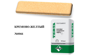Цветной кладочный раствор TERTA ТЕРТАМИКС №0055 кремово-желтый 50 кг