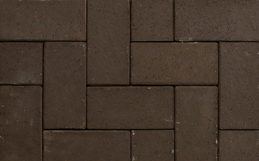 Клинкерная брусчатка ABC Schieferschwarz, 200х100х52 мм