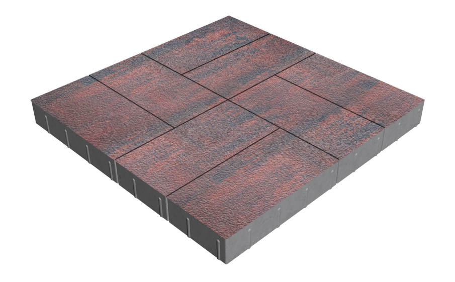 Плитка тротуарная SteinRus Грас Б.4.П.8, Native, Рейнир, 400*200*80 мм