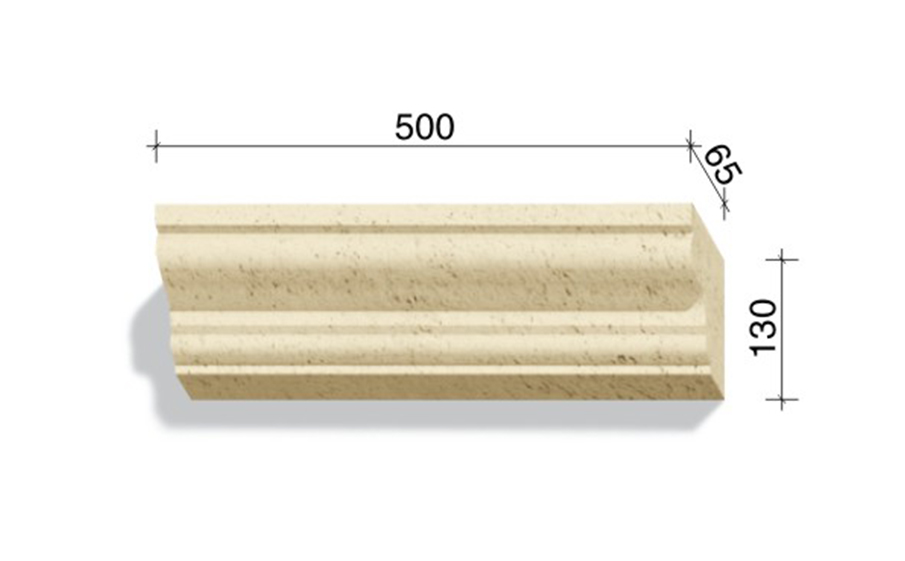 Элемент для наличников и карнизов White Hills Тиволи 721-10, 500*65*130 мм