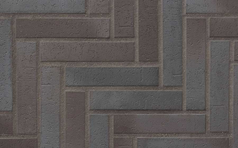 Тротуарная клинкерная плитка Stroeher 336 metallic black, 240*52*18 мм