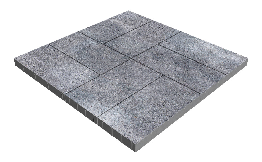 Плитка тротуарная SteinRus Парк Плейс Б.3.П.6, Backwash, Ладога, 600*300*60 мм