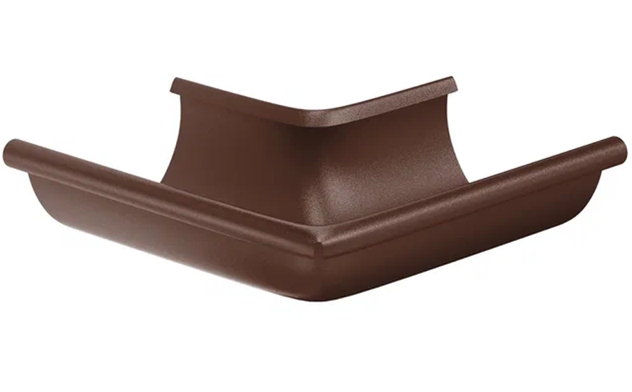 Угол желоба наружный Aquasystem PURAL MATT RAL 8017 для системы D 125/90
