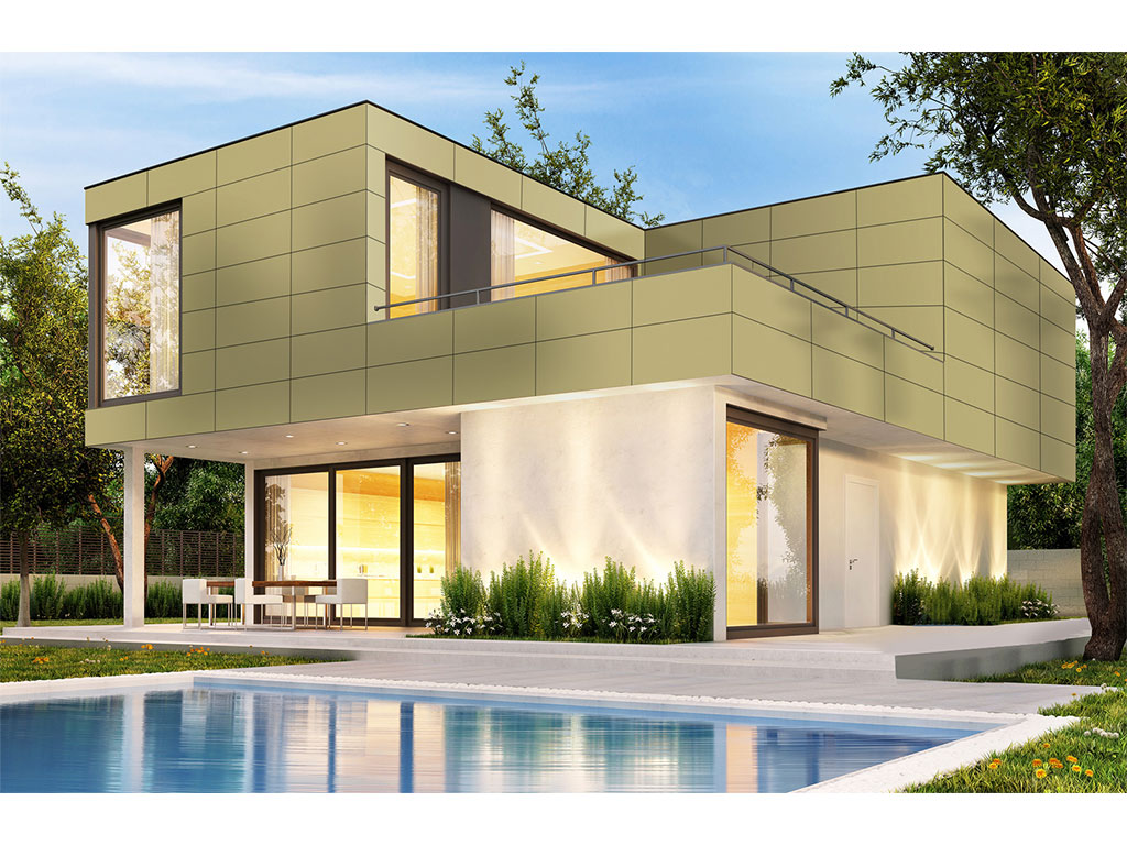 HPL-панель Greenlam Colours SUD 9278 Sage двухсторонняя, 3050*1300*6 мм