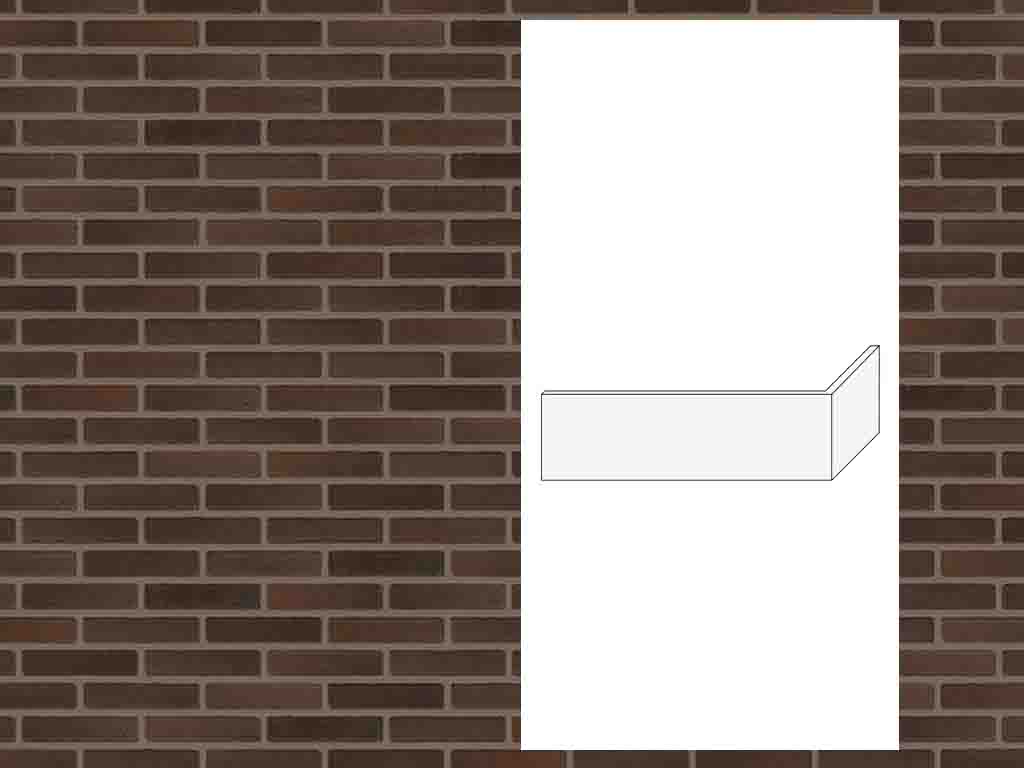 Гибкий кирпич StoCleyer Brick, угловой элемент 4/4 corner, 11720 коричневый, NF