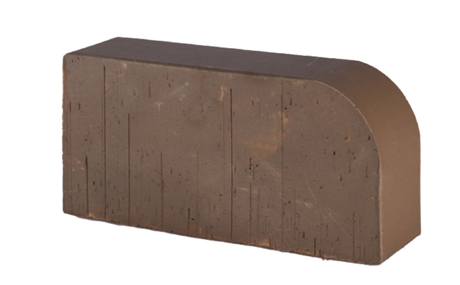 Печной кирпич радиусный полнотелый Lode Brunis F15 (R60) гладкий, 250*120*65 мм