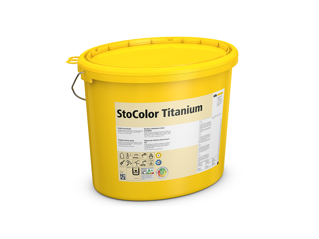 Интерьерная краска StoColor Titanium weiss, белая, 15 л