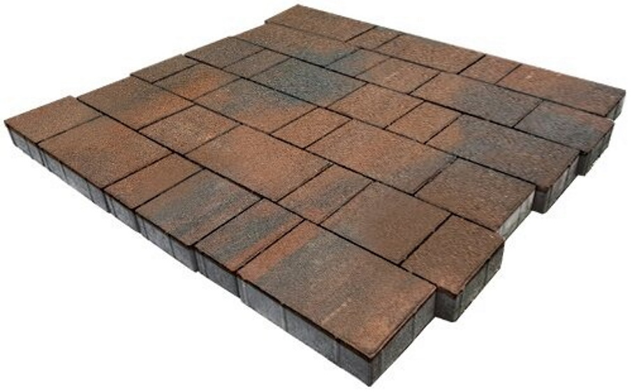 Плитка тротуарная SteinRus Бельпассо А.23(М).Псм.4, гладкая, ColorMix Штайнрус, толщина 40 мм