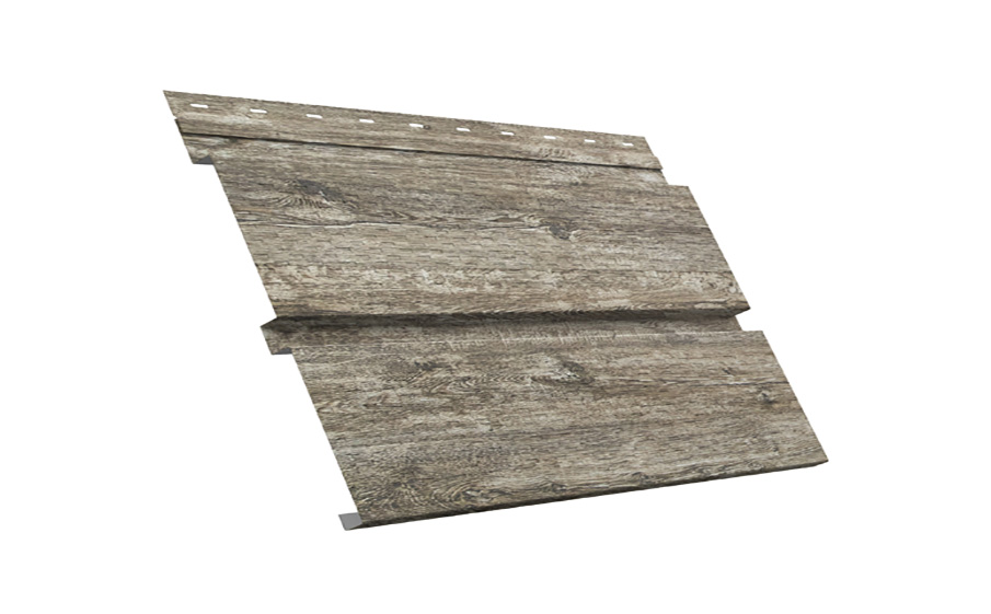 Софит металлический Grand Line Квадро брус с полной перфорацией, сталь 0,45 мм Print Elite, Nordic Wood