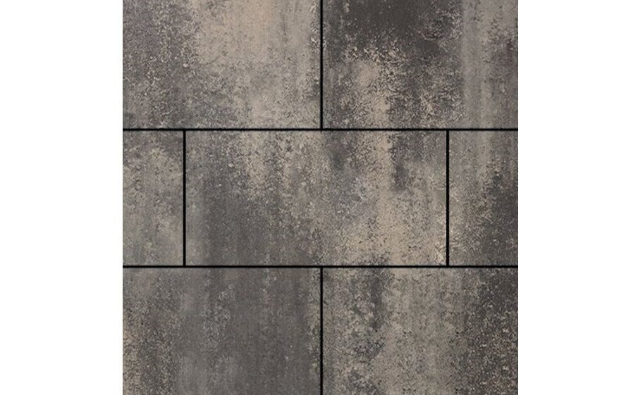 Плитка тротуарная SteinRus Парк Плейс Б.3.П.8 гладкая, ColorMix Нокс, 600*300*60 мм