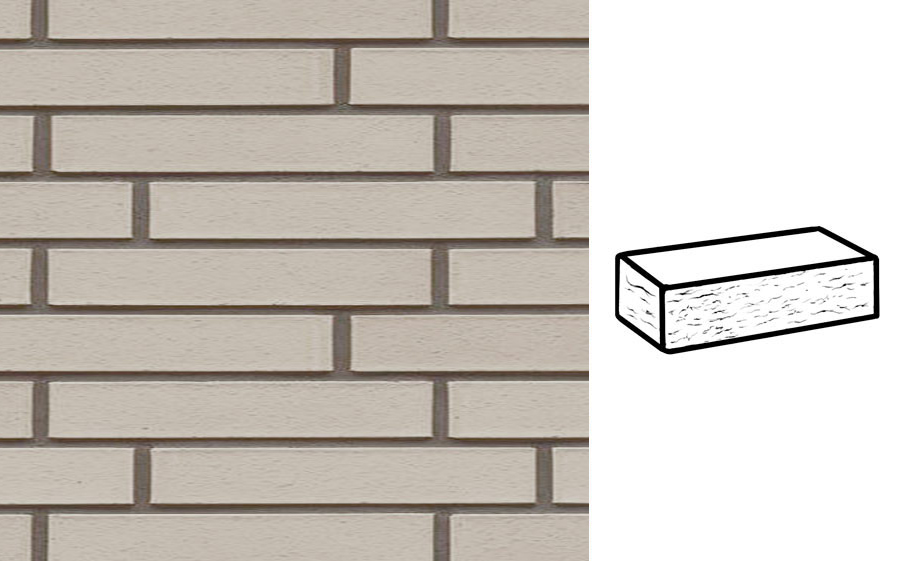 Кирпич клинкерный Muhr 36 Silbergrau nuanciert рустик, 290*90*40 мм