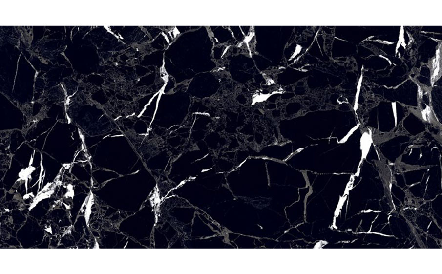 Керамогранит Avroria Ella Black High (черный мрамор), 1200*600*9 мм