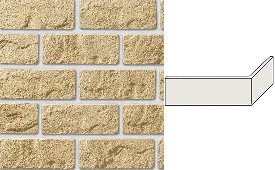 Облицовочный камень Leonardo Stone угловой элемент Монако 136/275*115*20 мм 050