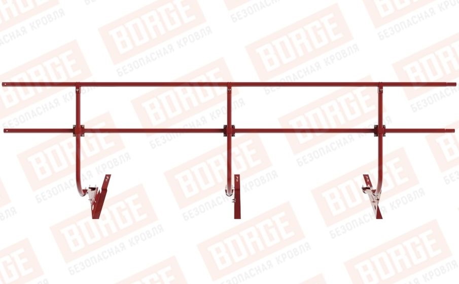 Кровельное ограждение Borge для черепичной кровли оцинкованное RAL 3011, 300*90 см